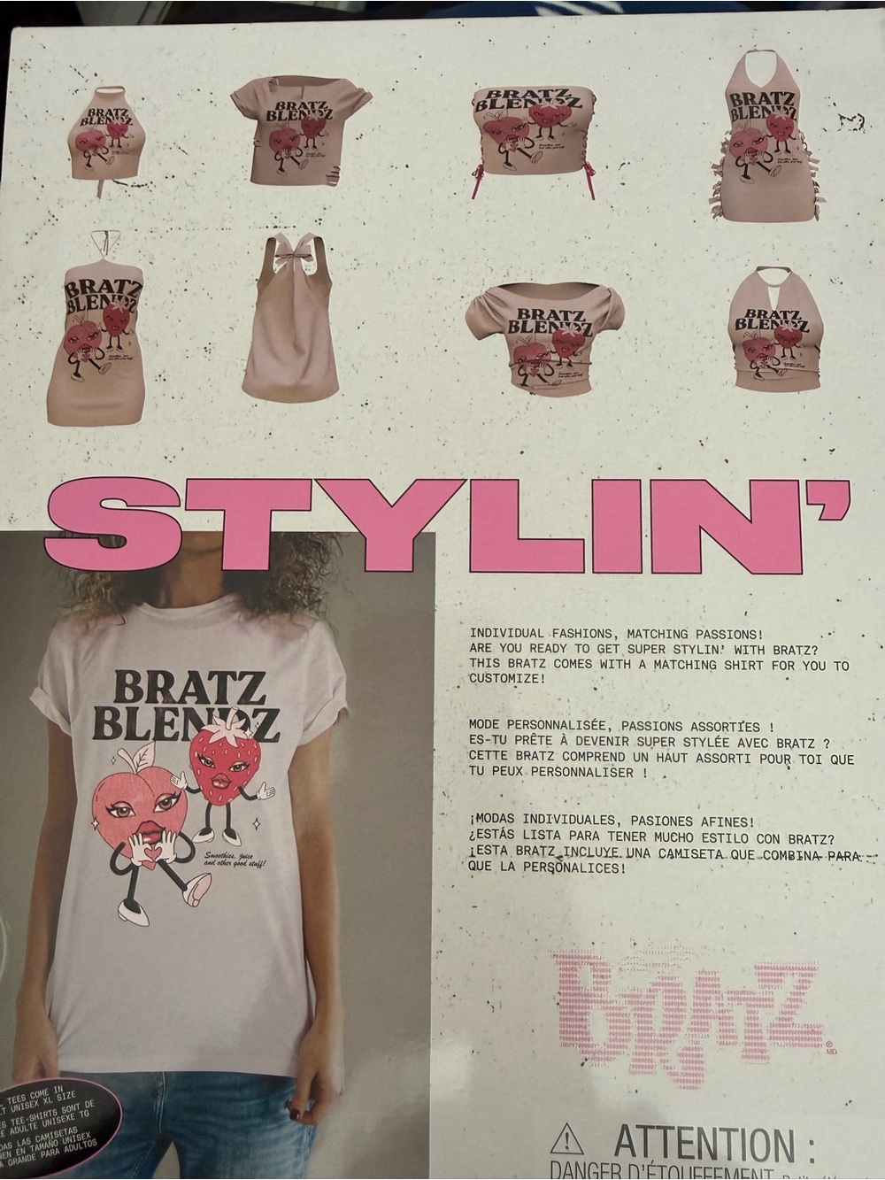 Cloe Bratz Doll with Pink & Black Outfit and kids TShirt - Picture 2 of 2